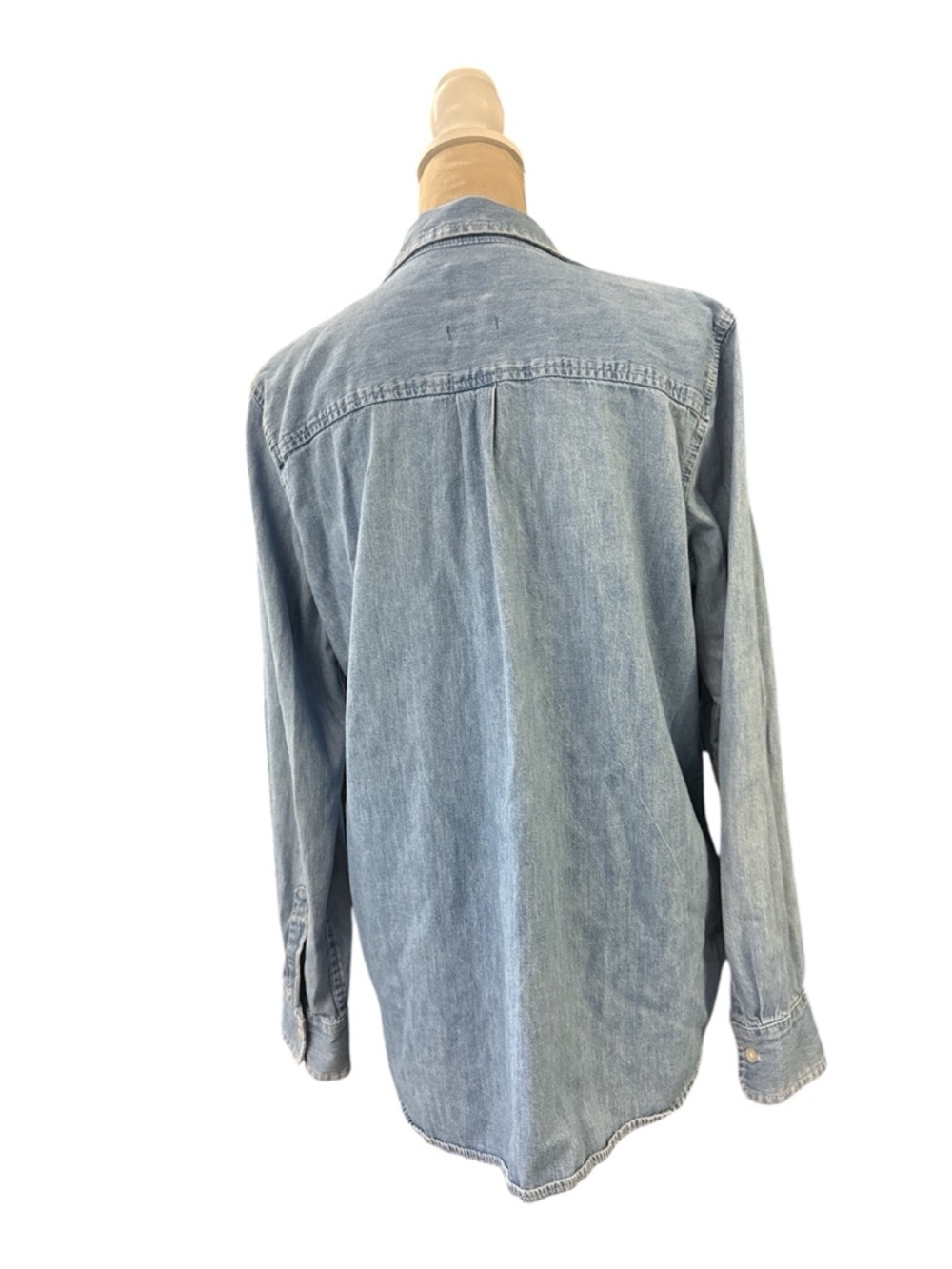 GAP Light Blue Denim Button-Down Shirt - Picture 2 of 5